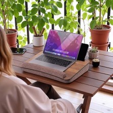 TeknoKapsül -LS013 Minderli Laptop Sehpası (Ceviz)