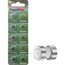 TeknoKapsül 10 Adet AG5(LR754,393) 1,5V Alkalin Düğme Pil