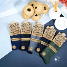 Kral Socks 5 Çift Erkek Termal Lambswool Yün Çorap