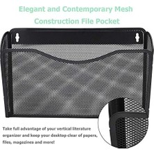 TeknoKapsül Easepres Mesh 3 Cepler Dosya Organizatör Asılı Dosya Organizatör Dikey Duvar Dosya Organizatör Tutucu Raf