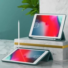 TeknoKapsül iPad Pro 12.9 ile Uyumlu (2018) 3.nesil Kılıf Kalem Koyma Bölmeli Uyku Modlu Deri,silikon Attravtive Smart Cover