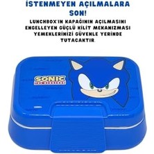 TeknoKapsül Bento 1030ML Lunchbox Sonic Lisanslı Tek Katlı 2 Bölmeli Paslanmaz Çelik Sefer Tası Yemek Kutu