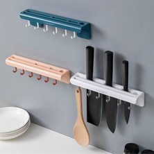 TeknoKapsül Pratik Çoklu Mutfak Bıçak Askısı & Düzenleyici Organizer – Dayanıklı Duvara Monte Bıçaklık ve Mutfak Gereç Askısı