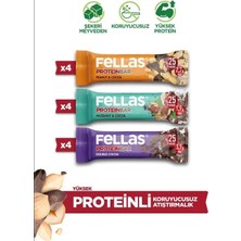 Fellas Protein Bar (32 g) Karma Kutu - 12 Adet (3 Çeşit)