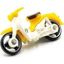TeknoKapsül - Super Cub - Hw Moto 3/5 - HKK32 - Short Card - Motosiklet - Sarı - Mattel 2023