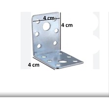 TeknoKapsül Mobilya, Dolap Yatak Duvara Sabitleme Köşebent Bağlantı Aparatı L Demiri Gönye 4X4X4 cm (4 Adet)