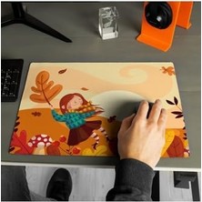 TeknoKapsül Arkadaşa Hediye Sonbahar Tasarımlı 40X30 Mousepad - Mouse Pad - Fare Altlığı - Mouse Pad