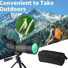 TeknoKapsül 20-60X60MM Su Geçirmez Darbeye Dayanıklı Spotting Kapsam ve Digiscoping Adaptörü Bak4 Prizmalar Hedef Çekim Avcılık Kuş Gözlemciliği Yaban Hayatı Manzara