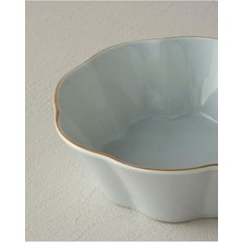 TeknoKapsül Pure Flower Porselen Çerezlik Açık Mavi