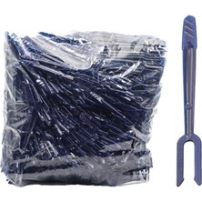 TeknoKapsül - Mavi Mini Kürdan Çatal 100 Adet