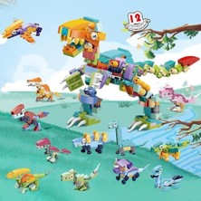 TeknoKapsül Oyuncak Sök Tak 12IN1 Dinozor 405 Parça