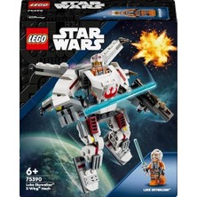 TeknoKapsül Luke Skywalker X–wing Robotu 75390 – 6 Yaş ve Üzeri Çocuklar Için Hediye Fikri, Işın Kılıcı ve Blaster Silahıyla Birlikte Minifigür Içeren Yaratıcı Oyuncak Yapım Seti (195 Parça)