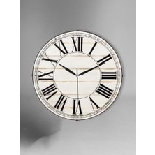 TeknoKapsül Galaxy Exclucive Bombeli Cam Serisi Mermer Desenli Roma Rakamlı Sessiz Akar Duvar Saati 30 cm