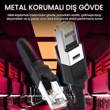 TeknoKapsül Cat6 1000MBPS Gigabit Ftp Ethernet Ağ Kablosu 1 Metre