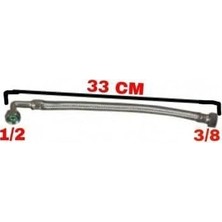 TeknoKapsül Gömme Rezervuar Dirsekli Şamandıra Bağlantı Fleksi 3/8-1/2 30CM…