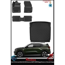 Rizline Citroen C3 Aircross Elektrikli 2025 Sonrası Sabit Zemin Bagaj Havuzu ve Havuzlu Paspas
