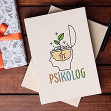 TeknoKapsül Psikoloğa Hediye Kanvas Defter