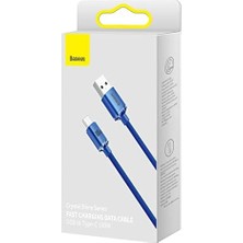 TeknoKapsül Crystal 100W Type-C Kablo 1.2m.-Mavi