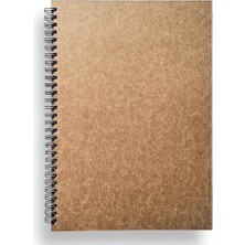 TeknoKapsül Spiralli Defter, Kapaklı, B5 Boyutunda (182X257 Mm), 100 Yaprak (Çizgisiz)