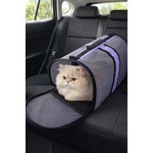 Newfull Kedi Taşıma Çantası Seyahat Evcil Hayvan Çantası Fileli Büyük Bot