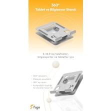 TeknoKapsül 360 Derece Dönebilen Tablet ve Telefon Standı Kedi Figürlü Metal Silver