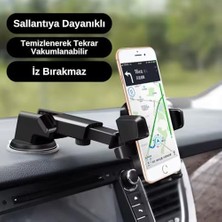 TeknoKapsül Araç Içi Telefon Tutucu Vakumlu Araba Ayarlanabilir Cam ve Torpido Için Yüksek Kalite Tutucu (Vakumlu)