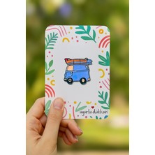 Uğurlu Dükkan Mavi Karavan Minibüs Rozeti
