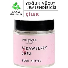 TeknoKapsül Polente Natural - Çilek & Shea Body Butter/yoğun Vücut Nemlendiricisi (100 Ml)