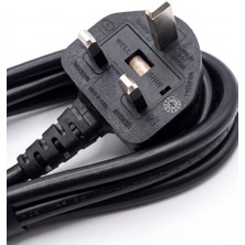 Peykan Zebra Orijinal 1.8m Güç Kablosu - 300020-004 (Ingiliz Tipi, Sigortalı)