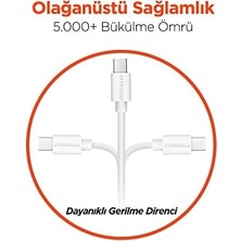 TeknoKapsül Micro USB Şarj ve Senkronizasyon Kablosu, Beyaz