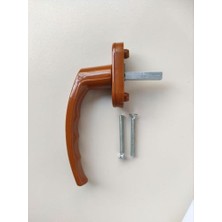 TeknoKapsül Pvc Pimapen Pencere Kolu Balkon Sürme Kapı Kolu (2, Açık Kahverengi)