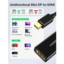 TeknoKapsül 4K Mini Displayport HDMI Çevirici Adaptör, Siyah