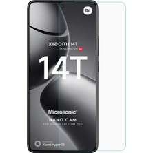 TeknoKapsül 14T Glass Cam Ekran Koruyucu [14T ile Uyumlu Ekran Koruyucu - Şeffaf]