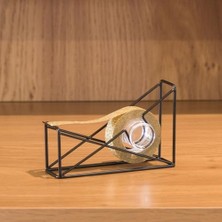 TeknoKapsül U Brands Vena Tel Bant Dispenseri, Metal, Siyah, 1 Adet