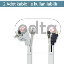 TeknoKapsül 4 Metre (16X16MM) | Kendinden Yapışkanlı Kablo Kanalı | 4m (10 Adet x 40CM) | Kablo Gizleyici