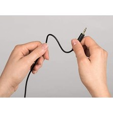 TeknoKapsül 3.5mm - 3.5mm "-Slim", Altın Uç, 0.75M, Siyah