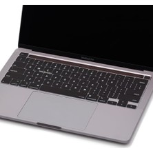 TeknoKapsül Klavye Koruyucu Filmi Us Ingilizce Amerikan Baskılı Us -Return Enter Tipi Touchbar Pro 13INÇ M1,m2 A2251,A2289,A2338 -Pro 16 Inç A2141 Uyumlu, Ultra Ince Siyah