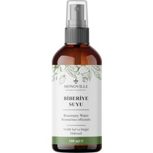 TeknoKapsül Biberiye Suyu 100 ml Cam ŞIŞE%100 Saf ve Doğal (Rosemary Water)
