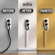 TeknoKapsül 4 Metre (25X16) | Kendinden Yapışkanlı Kablo Kanalı | 4m (10 Adet x 40CM) | Kablo Gizleyici