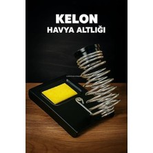 TeknoKapsül Havya Altlığı, Lehim Sehpası, Metal Tabanlı, Stabil, Sehpa, Tutucu, Otomatik Kapanan Emniyetli, Lehimleme Araç Gereci