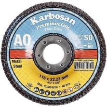 TeknoKapsül 115X80KUM Flap Disk (Metal Için) Zımpara Taşı 5 Adettir.