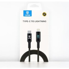 TeknoKapsül 30W Usb‑c → Lightning Dijital Göstergeli Şarj & Data Kablosu, 1m