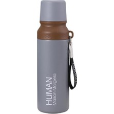 TeknoKapsül Çelik Içli Termos 750 ml Gri SKM002