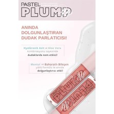 TeknoKapsül Pastel Plump Up Extra Hydrating Plumping Gloss - Dolgunlaştıran Dudak Parlatıcısı, 208 Shimmer Nude, 5,3 ml
