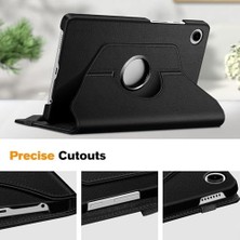 TeknoKapsül Galaxy Tab A9 Plus X210/GALAXY Tab A11+ Yatay ve Dikey Standlı 360 Derece Döner Tablet Kılıfı Siyah