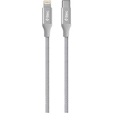 TeknoKapsül Ttec Alumicable Type-C Lightning Hızlı Şarj Kablosu 150CM 2DK41-8 Farklı Renk (Gri)