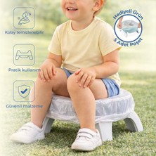 Babyjem Portatif Katlanabilir Lazımlık Soft Mavi New Color