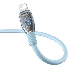 TeknoKapsül Pudding Hızlı Şarj Özellikli Lightning Kablo 2.4A, 1.2 Metre, Mavi