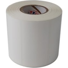 TeknoKapsül Pp Opak 80MM x 40MM Ruloda 1000 Adet 40MM Çapında Yırtılmaya Dayanıklı Etiket