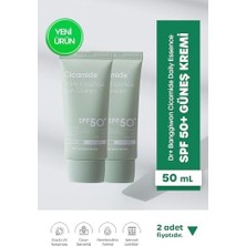 TeknoKapsül Güneş Kremi Cicamide Centella Asiatica, Seramid Onarıcı, Spf 50 Pa++++ 2X50 ml